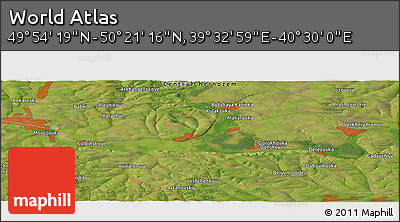 Satellite Panoramic Map of the Area around 50° 7' 47" N, 40° 1' 29" E
