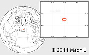 Blank Location Map of the area around 50° 7' 47" N, 41° 34' 30" W
