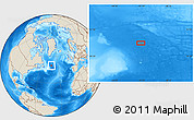 Shaded Relief Location Map of the area around 50° 7' 47" N, 41° 34' 30" W
