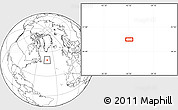 Blank Location Map of the area around 50° 7' 47" N, 42° 25' 29" W