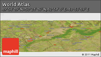 Satellite Panoramic Map of the Area around 50° 7' 47" N, 43° 25' 29" E