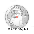 Outline Map of the Area around 50° 7' 47" N, 43° 16' 29" W, rectangular outline