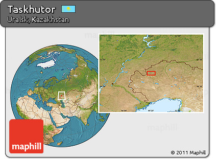 Satellite Location Map of Taskhutor