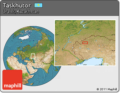 Satellite Location Map of Taskhutor
