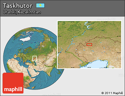 Satellite Location Map of Taskhutor