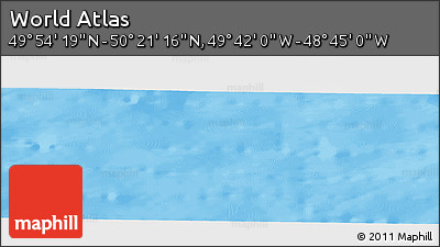 Political Panoramic Map of the Area around 50° 7' 47" N, 49° 13' 30" W