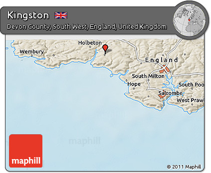 Shaded Relief 3D Map of Kingston