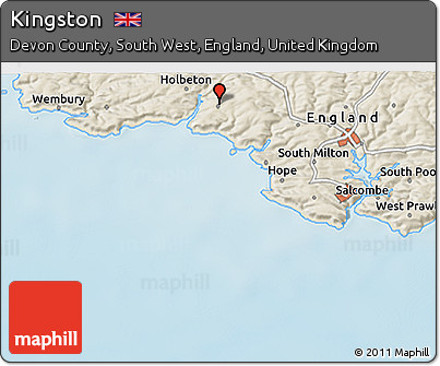 Shaded Relief 3D Map of Kingston