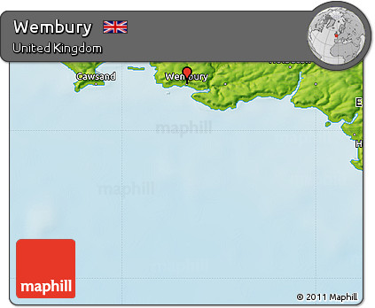 Physical Map of Wembury