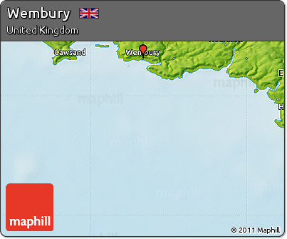 Physical Map of Wembury