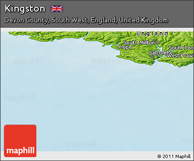 Physical Panoramic Map of Kingston
