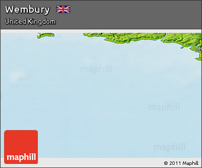Physical Panoramic Map of Wembury