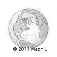 Outline Map of the Area around 50° 7' 47" N, 52° 37' 30" W, rectangular outline