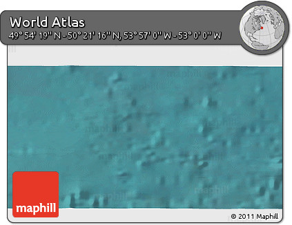 Satellite 3D Map of the Area around 50° 7' 47" N, 53° 28' 30" W