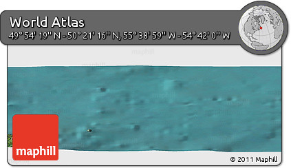 Satellite Panoramic Map of the Area around 50° 7' 47" N, 55° 10' 29" W