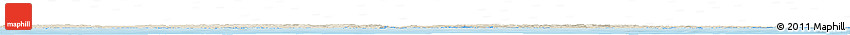Shaded Relief Horizon Map of the Area around 50° 7' 47" N, 60° 16' 29" W