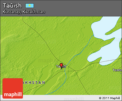 Physical 3D Map of Täūish