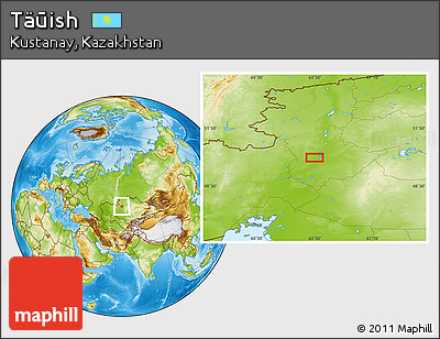 Physical Location Map of Täūish