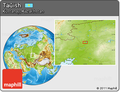 Physical Location Map of Täūish