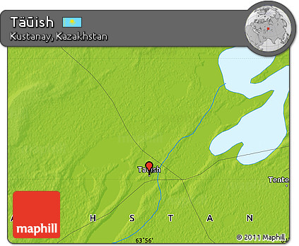 Physical Map of Täūish