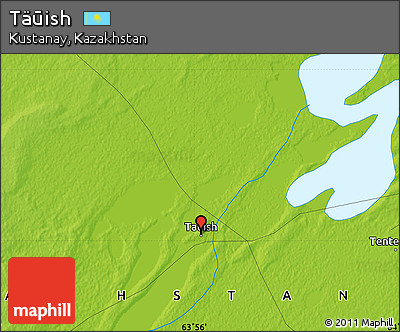Physical Map of Täūish