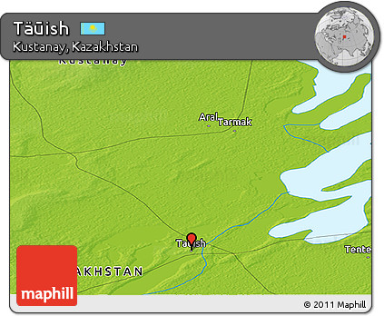 Physical Panoramic Map of Täūish