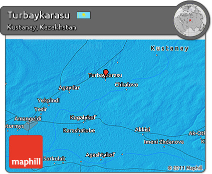 Political 3D Map of Turbaykarasu