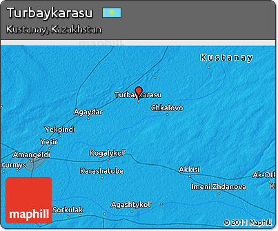 Political 3D Map of Turbaykarasu