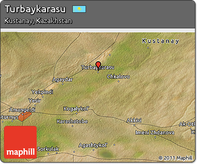 Satellite 3D Map of Turbaykarasu