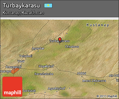 Satellite 3D Map of Turbaykarasu