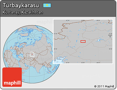 Gray Location Map of Turbaykarasu