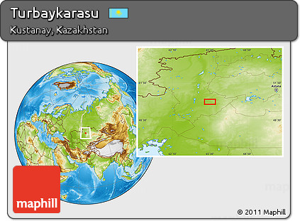 Physical Location Map of Turbaykarasu