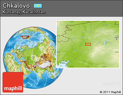 Physical Location Map of Chkalovo