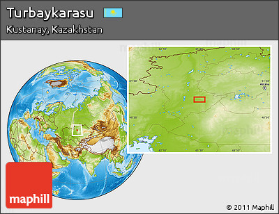 Physical Location Map of Turbaykarasu