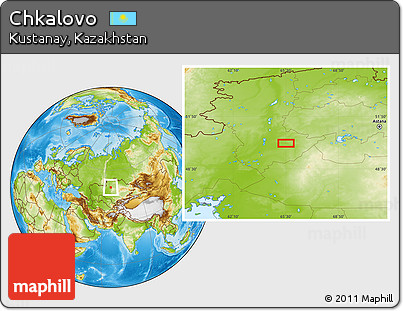Physical Location Map of Chkalovo