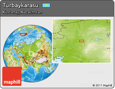 Physical Location Map of Turbaykarasu