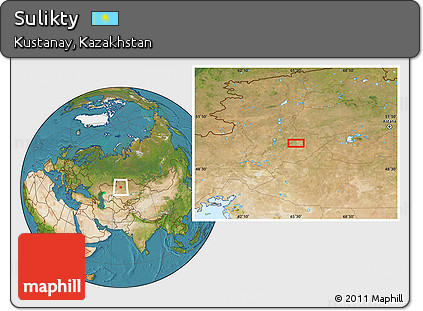 Satellite Location Map of Sulikty