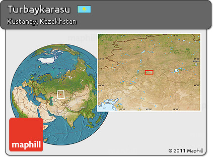 Satellite Location Map of Turbaykarasu