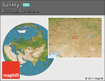Satellite Location Map of Sulikty