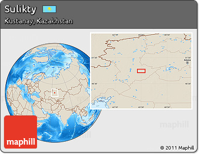 Shaded Relief Location Map of Sulikty