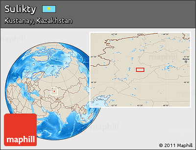Shaded Relief Location Map of Sulikty