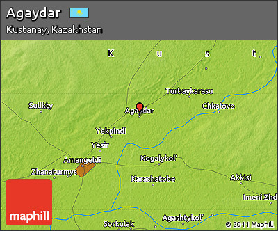 Physical Map of Agaydar