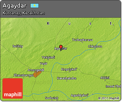 Physical Map of Agaydar