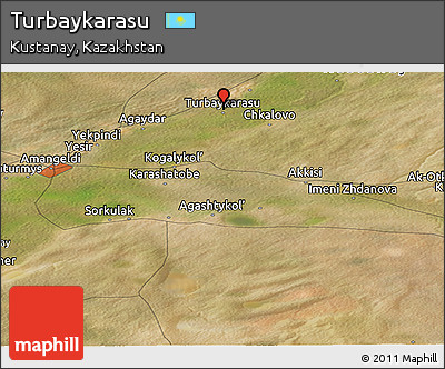 Satellite Panoramic Map of Turbaykarasu