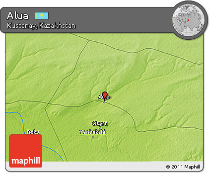 Physical 3D Map of Alua