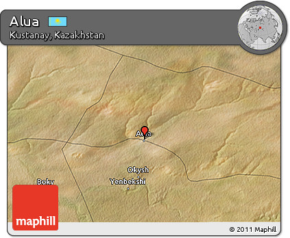 Satellite 3D Map of Alua