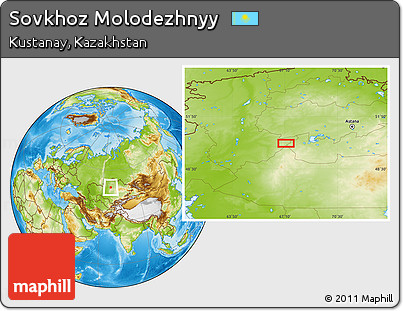 Physical Location Map of Sovkhoz Molodezhnyy