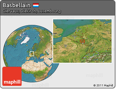 Satellite Location Map of Basbellain