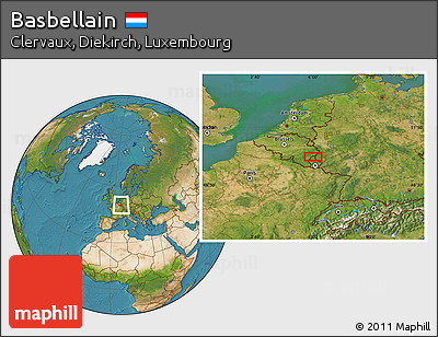 Satellite Location Map of Basbellain