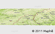 Physical Panoramic Map of the area around 50° 7' 47" N, 6° 1' 30" E